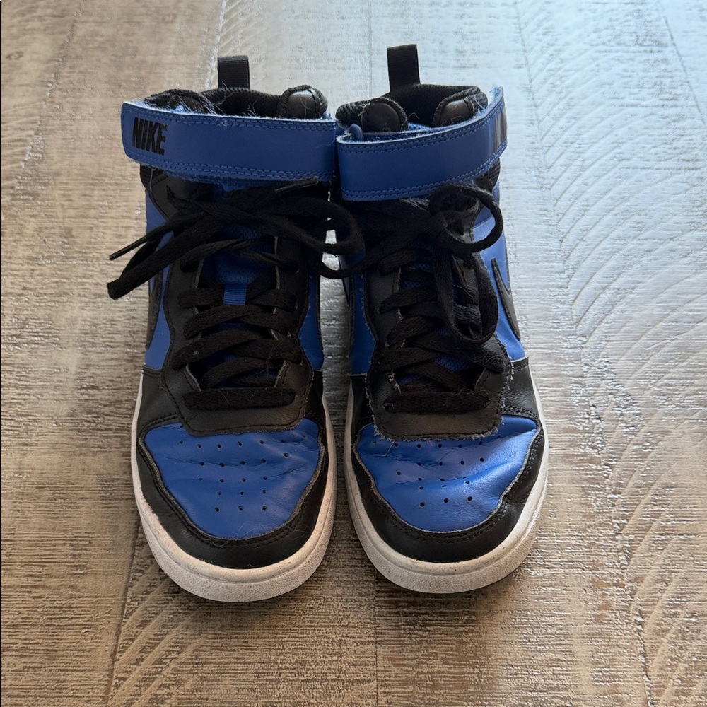 Nike Kids High-Top Sneakers - Blue and Black